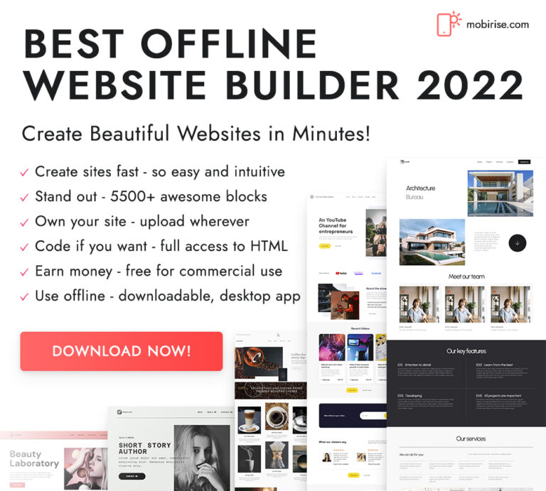 5 Mobirise Free Templates Online Free Web Templates ResourceFree 